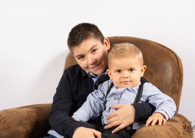 Séance enfants en duo au studio