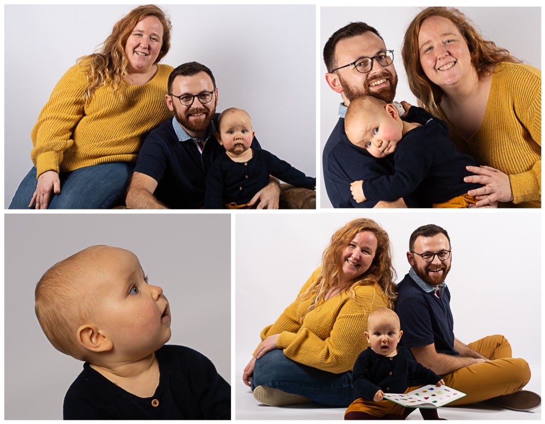 Montage photos séance famille avec enfant